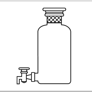 Bottles, Aspirator, with Interchangeable Stopper and Stopcock