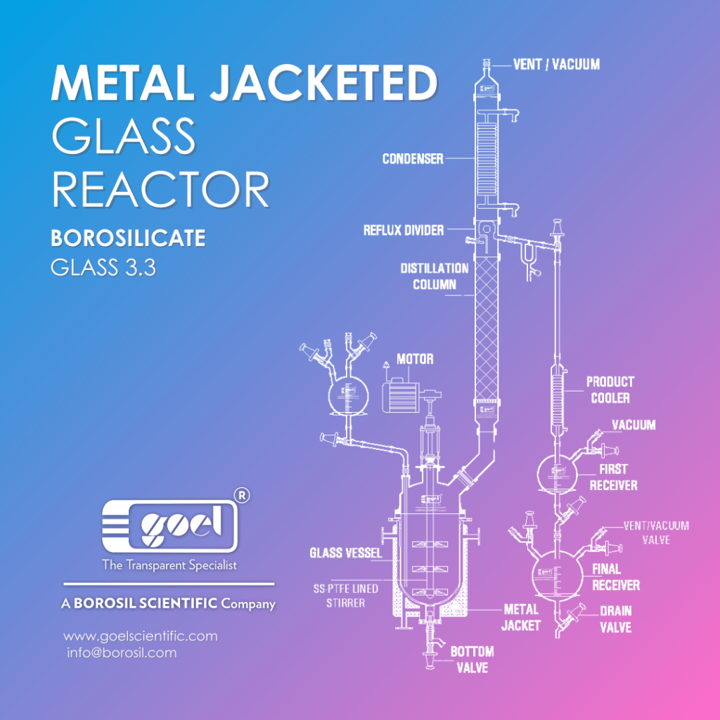 Metal Jacketed Glass Reactor