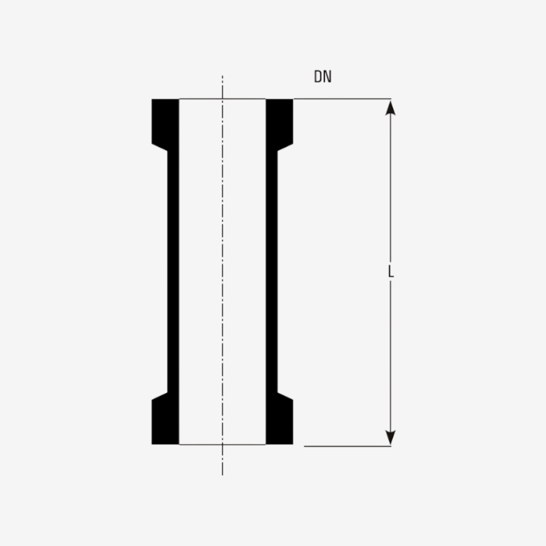 Section Through Connection Pipe Glass Pipe Sections for Industrial Systems | Goel Scientific